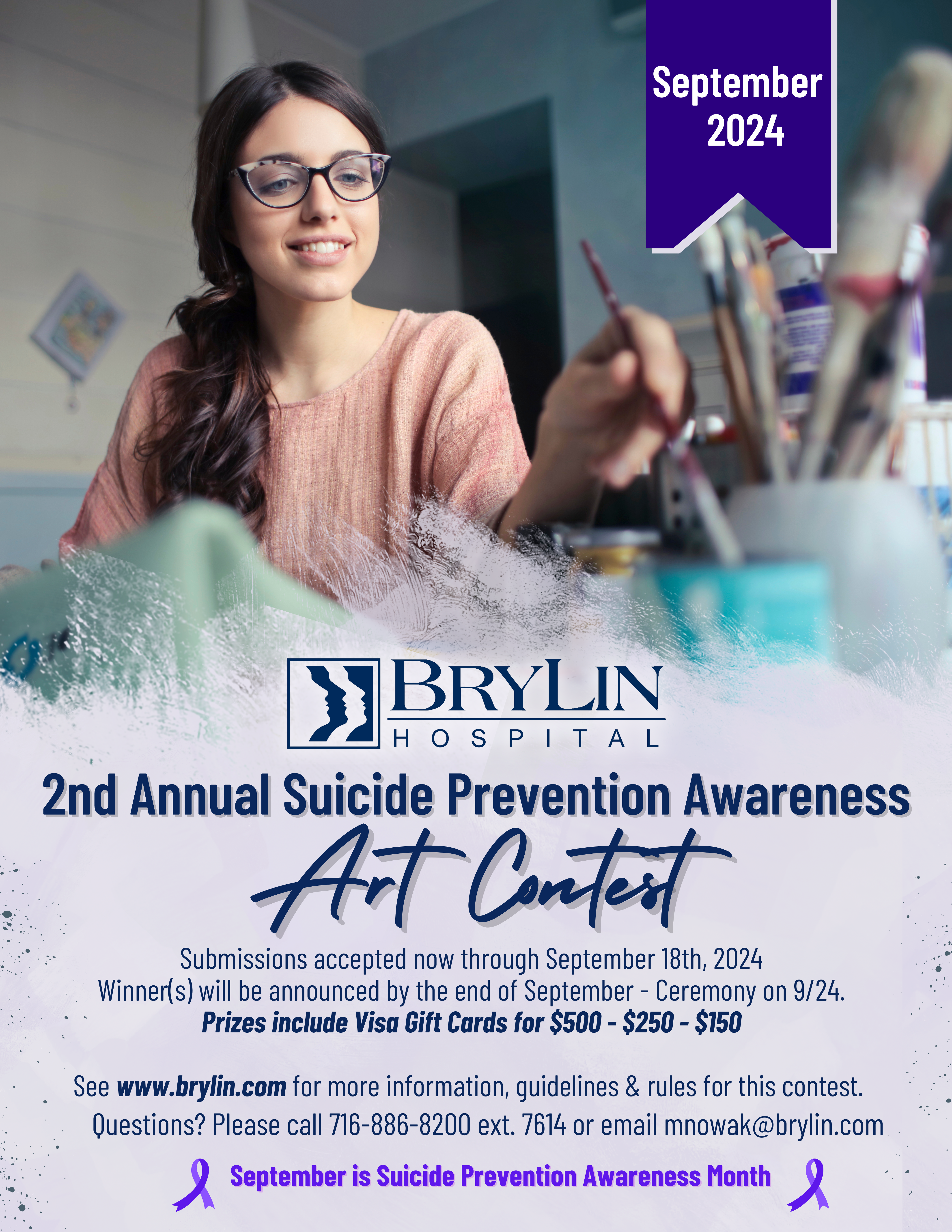 2nd Annual Suicide Prevention Awareness Art Contest